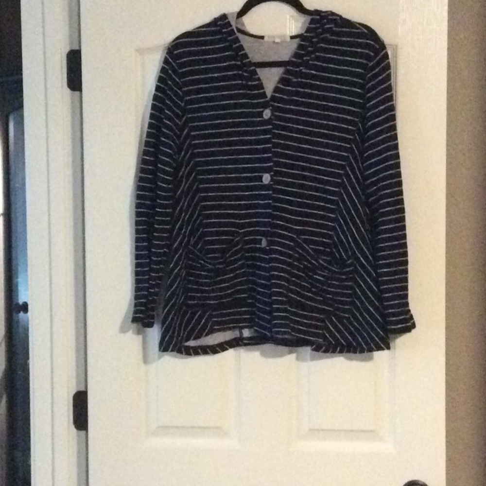 Escape by Habitat Black and white hoodie